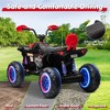 JOYRACER 24V Kids Ride on Toys ATV 4 Wheeler, 2 Seater 800W Motor for Big Kids, 7Ah Battery Powered Electric Vehicle Quad w/Kneepads, Bluetooth - 3 of 4