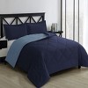 Swift Home | 3-Piece Reversible Down-Alternative Comforter Set - 3 of 4
