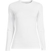 Lands' End Women's Plus Size Lightweight Jersey Skimming Long Sleeve Crew Neck T-shirt - 3 of 4