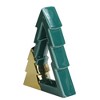Northlight Shiny Cut-Out Christmas Tree Decoration - 7.25" - Green and Gold Finish - 2 of 2