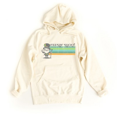 Simply Sage Market Women's Graphic Hoodie Feelin' Lucky Leprechuan