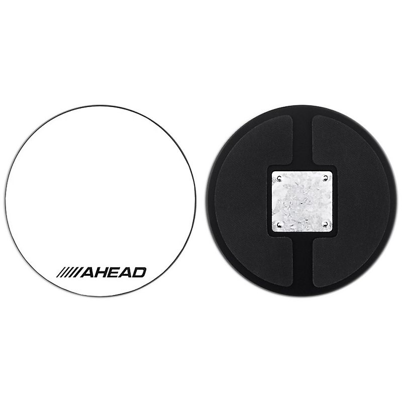 Ahead Drum Corp Practice Pad with Snare Sound White Hard Surface 10 in., 1 of 2