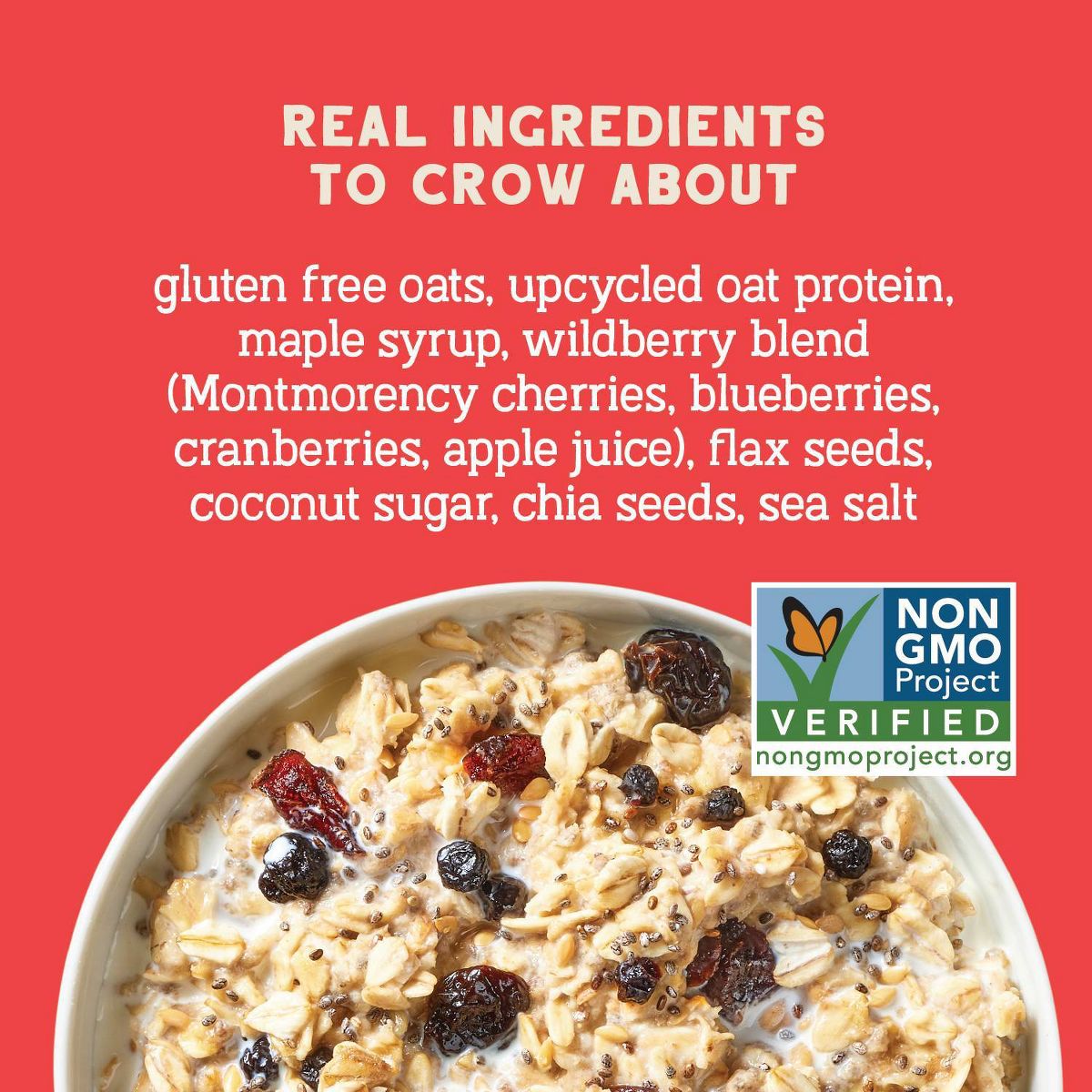 Seven Sundays Wildberry Protein Oats, Gluten Free Instant Oatmeal - 16 oz - thumbnail 2