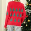 Coolmee Women's Ugly Christmas Sweaters Soft Acrylic Blend Cute Fuzzy Funny Wintertime Holiday Parties Knitted Pullover Sweaters - 4 of 4