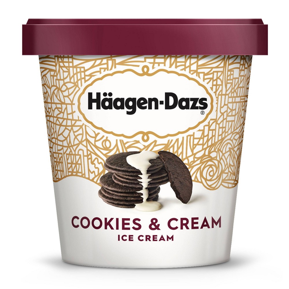 UPC 074570274000 product image for Haagen-Dazs Cookies & Cream Ice Cream - 14oz | upcitemdb.com