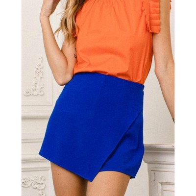 Women's Asymmetrical Hem Short - Ces Femme