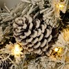 NicBex Prelit Artificial Christmas Trees Set of 4 with 2 Entrance Trees, Garland, Wreath, Pinecones and Lights for Indoor Decor - 4 of 4