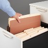 HITOUCH BUSINESS SERVICES Heavy-Duty Reinforced File Pocket 5.25" Exp Legal Size Brown 10/BX - 4 of 4