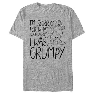 Men's Snow White and the Seven Dwarfs Grumpy I'm Sorry T-Shirt - 1 of 4