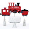 Big Dot of Happiness Railroad Party Crossing - Steam Train Birthday Party or Baby Shower Centerpiece Sticks - Table Toppers - Set of 15 - 3 of 4