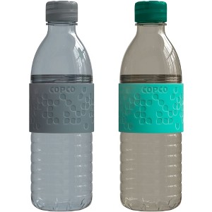 Copco Hydra 2-Pack Water Bottle 16.9 Ounce, Non Slip Sleeve, BPA Free, Tritan Plastic Reusable - 1 of 4