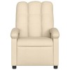 vidaXL Massage Recliner Chair Cream Fabric - 4 of 4