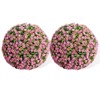 21.6" Artificial Topiary Flower Balls, Set of 2 Decorative Topiary Balls Hanging Grass Ball for Home Decor Indoor and Outdoor - 4 of 4