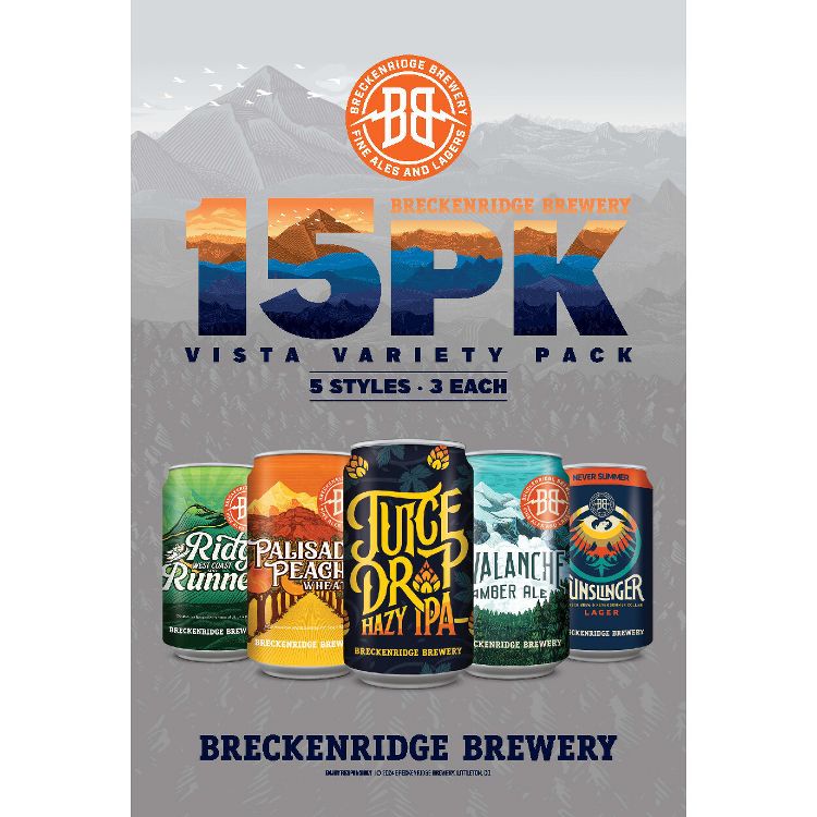 Breckenridge 15 Can Sampler Variety Pack - 15pk/12 fl oz Cans, 4 of 12