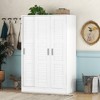 3-Door Shutter Wardrobe with shelves - 3 of 4
