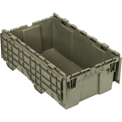 Quantum Storage Systems Heavy Duty Attached Top Container, 20"W X 11-1/2"D X 7-1/2"H Overall Size, 0.5 Cu.Ft. Volume, Recessed