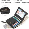 FATMOON Bifold Wallets -RFID Blocking Wallets for Men & Women PU Leather Bifold Credit Card Holder with 2 Zipper Coin Pockets,for Everyday Use - 4 of 4