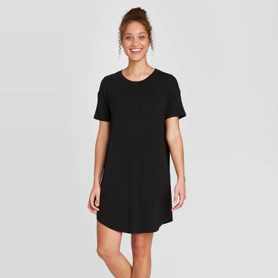 black nightgown short