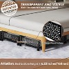Under Bed Storage with Wheels, Tool-Free Assembly Metal Roll-Out Drawers for Shoes, Clothes & Blankets, Space-Saving Organizer - 3 of 4