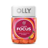 Olly Laser Focus Gummies with Ginseng, Alpha GPC & B Vitamins - Berry Tangerine - 36ct