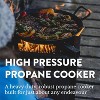 GasOne B-5350-RED 275K BTU Rugged Propane Burner Outdoor Cooker With 0-20 PSI Regulator with Pressure Gauge For Outdoor Cooking, Turkey Fry, Black - 2 of 4