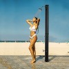 Outsunny 7ft Outdoor Solar Heated Shower with 360 Rotating Shower Head, Foot Shower Faucet, Temperature and Pressure Adjustable, Holds 9.2 Gallons - 3 of 4