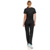 MediChic Women's V-Neck Scrub Set Straight Leg Six Pocket Cargo Scrub Pants with 4-Way Stretch Scrubs Sets - 2 of 4