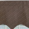 RLF Home 100% Cotton Metz Regal  Fully lined Windows Rod Pocket Valance 50" x 17"  Brown - 4 of 4