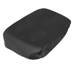 Unique Bargains Center Console Cover for Honda Pilot 2009-2015 Armrest Cover Pad Replacement Microfiber Leather Black - 1 of 4