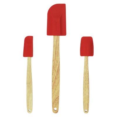 Goodcook Ready 4pk Silicone Spatulas With Bamboo Handles : Target