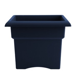 Bloem Veranda Resin Square Box Planter with Optional Knock-Out Drainage - 1 of 4
