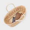 Straw Tote Handbag - Shade & Shore™ Ivory XL: Woven Paper Shell, Structured Shape - 4 of 4