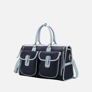 MKF Collection Genevieve Color Block Vegan Leather Women’s Duffle Bag by Mia K - 1 of 4