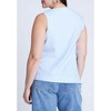 ELOQUII Women's Plus Size Asym Tie Top - 3 of 4