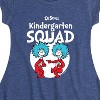 Girls' - Dr. Seuss - Kindergarten Squad Thing 1 and Thing 2 Fit & Flair Cap Sleeve Dress - 2 of 4