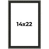 PosterPalooza | Antique Black Picture Frame - UV Acrylic, Foam Board Backing, Hanging Hardware - 2 of 4