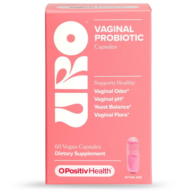 O Positiv URO Vaginal Probiotic Vegan Capsules - 60ct, 1 of 7