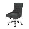 Tufted Office Chair with Adjustable Height & Swivel Base, Armless Fabric Desk Chair with Plush Seat Cushion-Cuddlewood - 3 of 4
