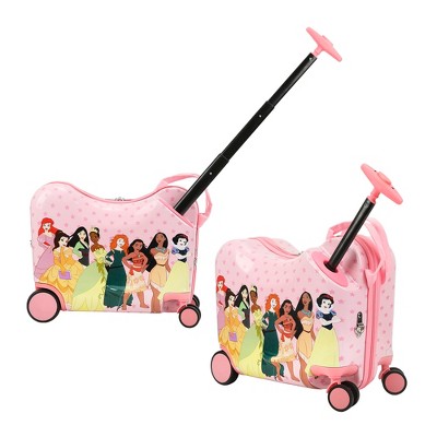 Disney Princesses Ride-On 18” Suitcase For Kids & Toddlers