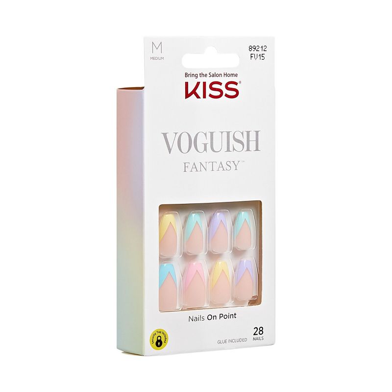 KISS Products Voguish Fantasy Medium Coffin Ready-To-Wear Fake Nails - Candies - 33ct, 5 of 18