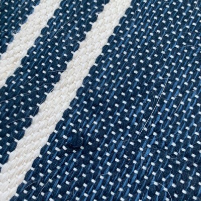 Front Porch Rug 27.5x43.3inch Blue and White Striped Outdoor Rug