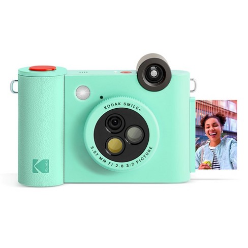 Kodak Smile+ 2x3 Digital Instant Print Camera W/effect Lenses, Green ...