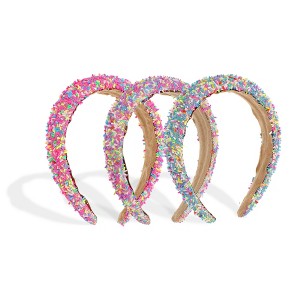 Unique Bargains Women's Sprinkle Headband 3 Pcs - 1 of 4
