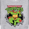 Men's - Teenage Mutant Ninja Turtles - Raphael Breaking Through Shirt Graphic Fleece Sweatshirt - 2 of 4