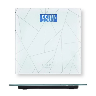 American Weigh Scales High Precision Digital Large Lcd Display Body Mass  Index Bathroom Body Weight Scale 400lb Capacity : Target