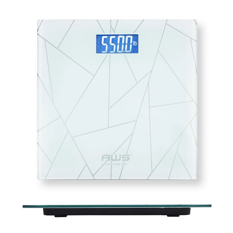 American Weigh Scales Form Series High Precision & Accuracy Digital Bathroom Body Weight Scale, 550lb Capacity, 1 of 5