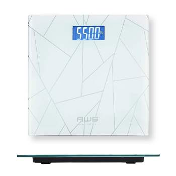 American Weigh Scales Form Series High Precision & Accuracy Digital Bathroom Body Weight Scale, 550lb Capacity