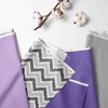 Bacati - Ikat Dots Leopard  Purple Grey Girls 3 pc Crib Set - 2 of 4