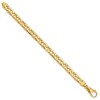 Black Bow Jewelry Mens 8.5mm 14K Gold Solid Fancy Anchor Chain Bracelet, 8.5 Inch - 2 of 3