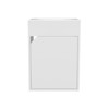 SEVOBAL Bathroom Vanities 60cm Floating One Door Vanities with Resin Sink and Two Shelves for Bathroom Storage, White, 25.98"*18.9"*11.02" - 3 of 4